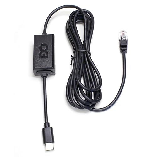 USB-C to RJ11 6 Ft Power Cord for Beltronic Sti Escort Passport Uniden Cobra Road Scout Radar Laser Detector