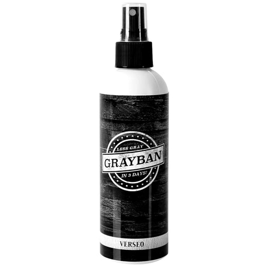 Verseo Grayban Hair Spray Color Restorer for Gray Hair, Non-Dye Formula with Natural Protein Pigments, Works on All Hair Types, 8oz
