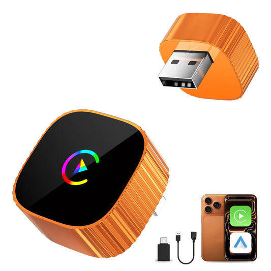 2-in-1 Wireless CarPlay for iPhone & Android Auto, Converts Wired to Wireless CarPlay, 2026 Upgrade, Faster & Stable Connection, Plug & Play, 1080P HD