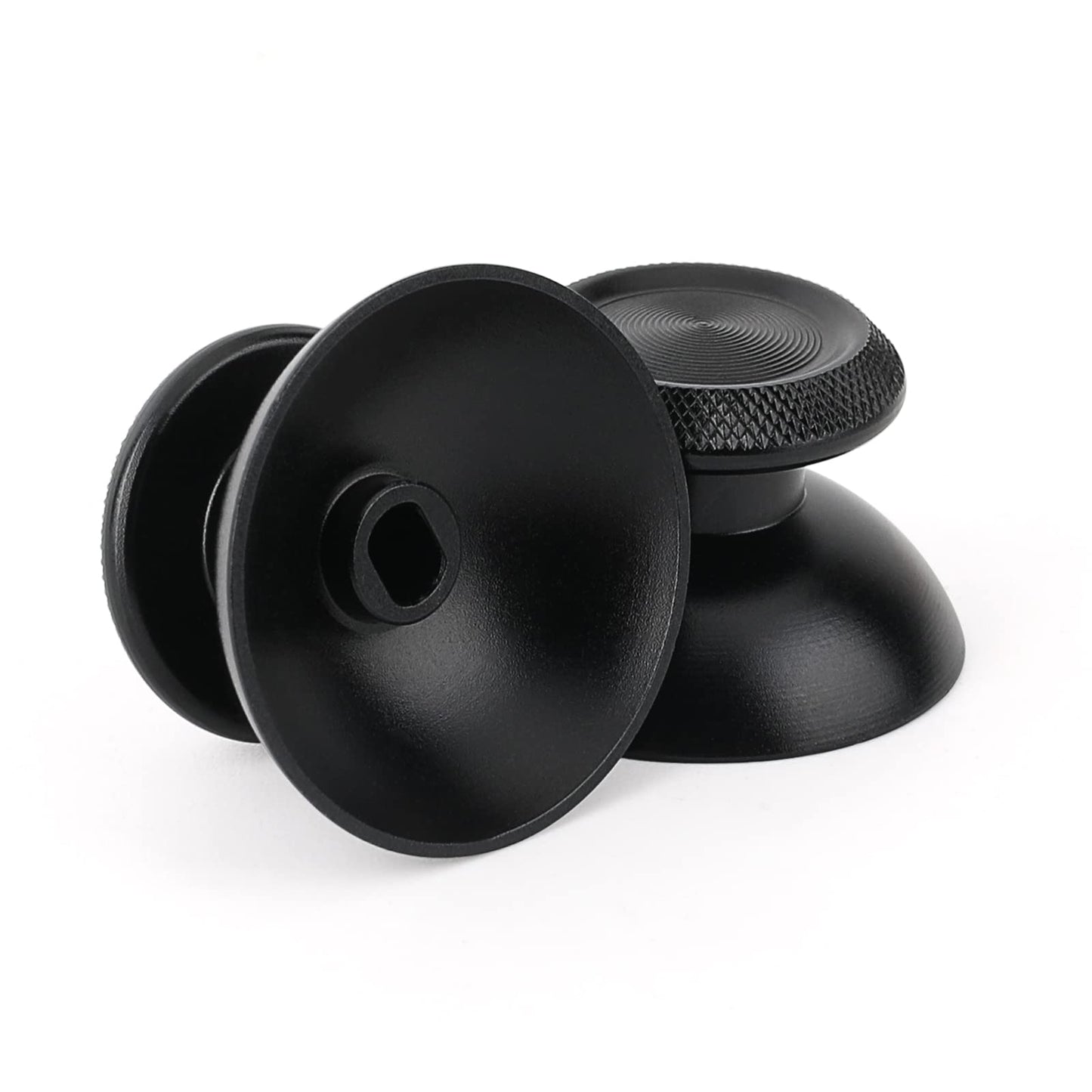 TOMSIN Metal Thumbsticks Replacement Kit for PS5 Controller - Aluminum Joysticks Accessories Compatible with PlayStation 5 Controller (Black)