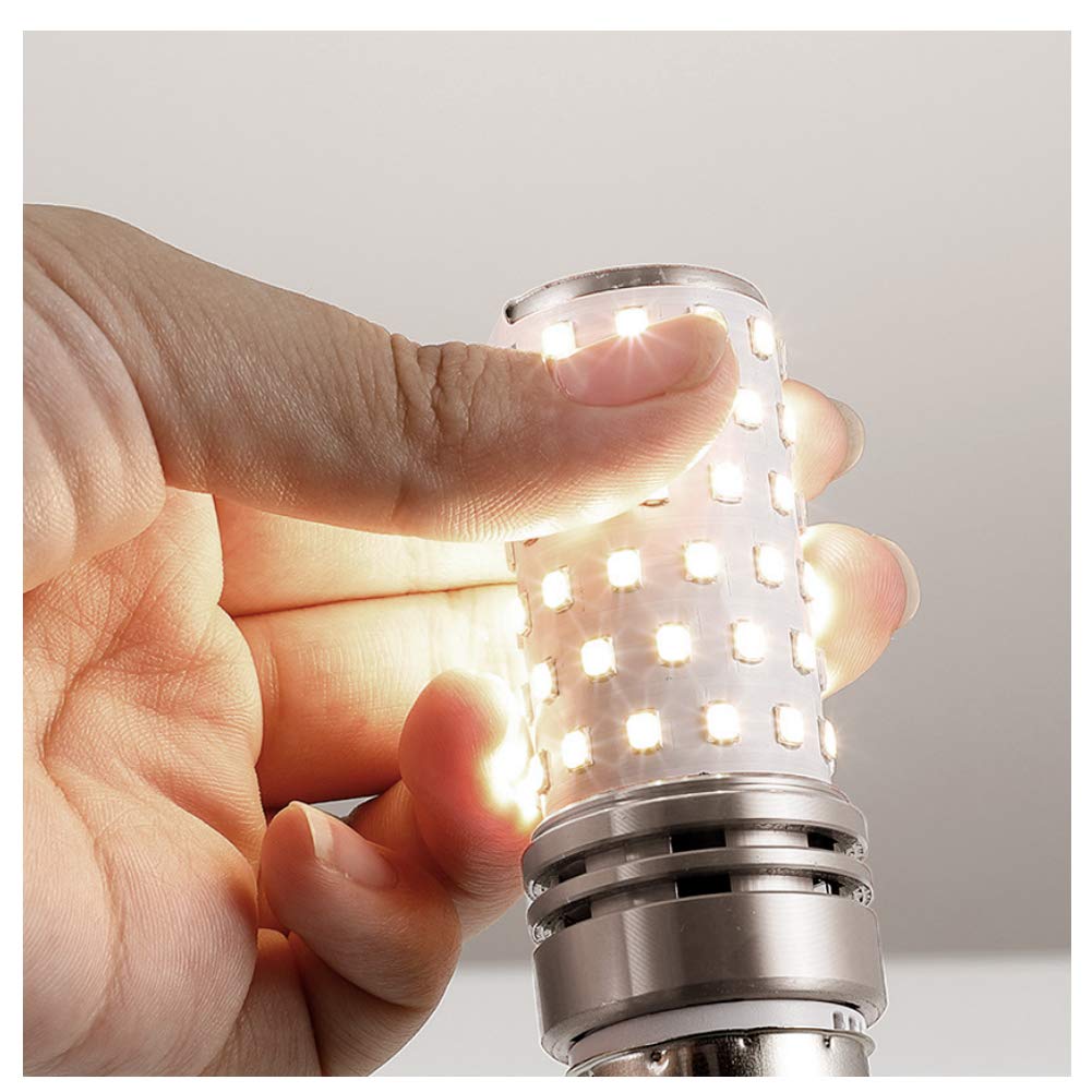 15W Candelabra LED Bulbs, 150W Equivalent, E12 Base, 1500LM 4000K Natural White, Non-Dimmable, 360° Beam Angle - 3 Pack