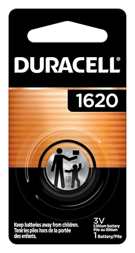 Duracell 1620 3V Lithium Coin Battery 1 Count (Pack of 1), CR1620 3V Battery for Fitness Devices, Watches, and More