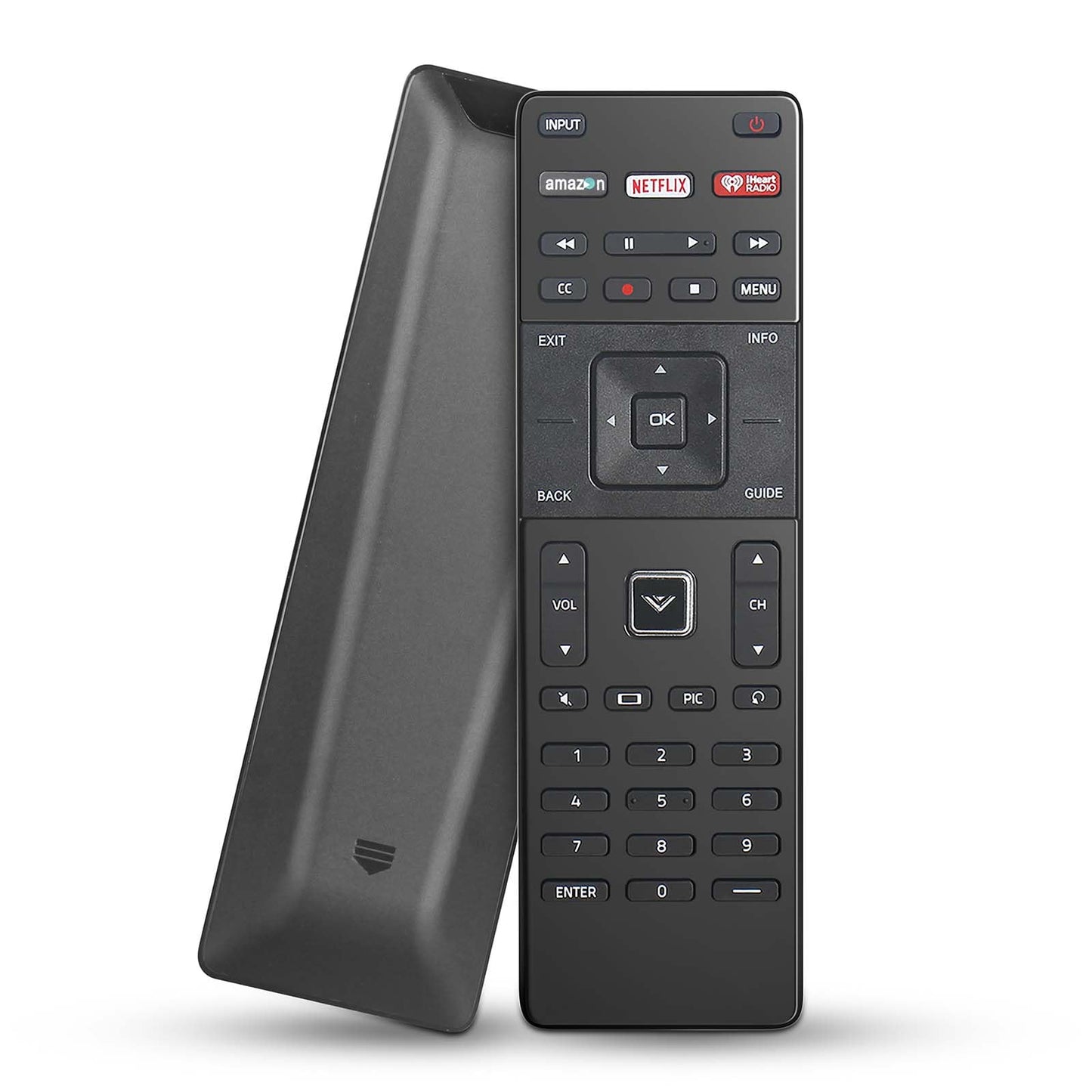XRT122 Universal Remote Control for All Vizio TV Remote Replacement, with Amazon Netflix IHeart Radio Internet APP Key, Replace E-Series D-Series LED