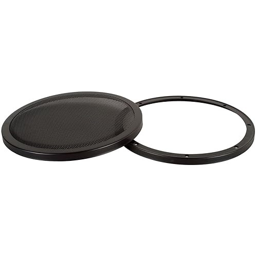 12" 2-Piece Steel Mesh Speaker Grill - Black