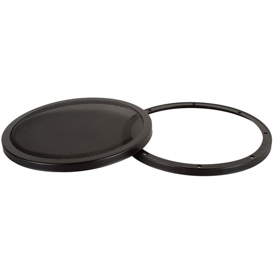12" 2-Piece Steel Mesh Speaker Grill - Black