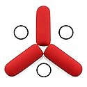 LEFXMOPHY Red Windscreen for David Clark M7A Mic Cover, M-4 / M-7 / H10 / H20 /DC PRO-X2 / PRO-2 / DC ONE-X ENC Headset Aviation Microphone