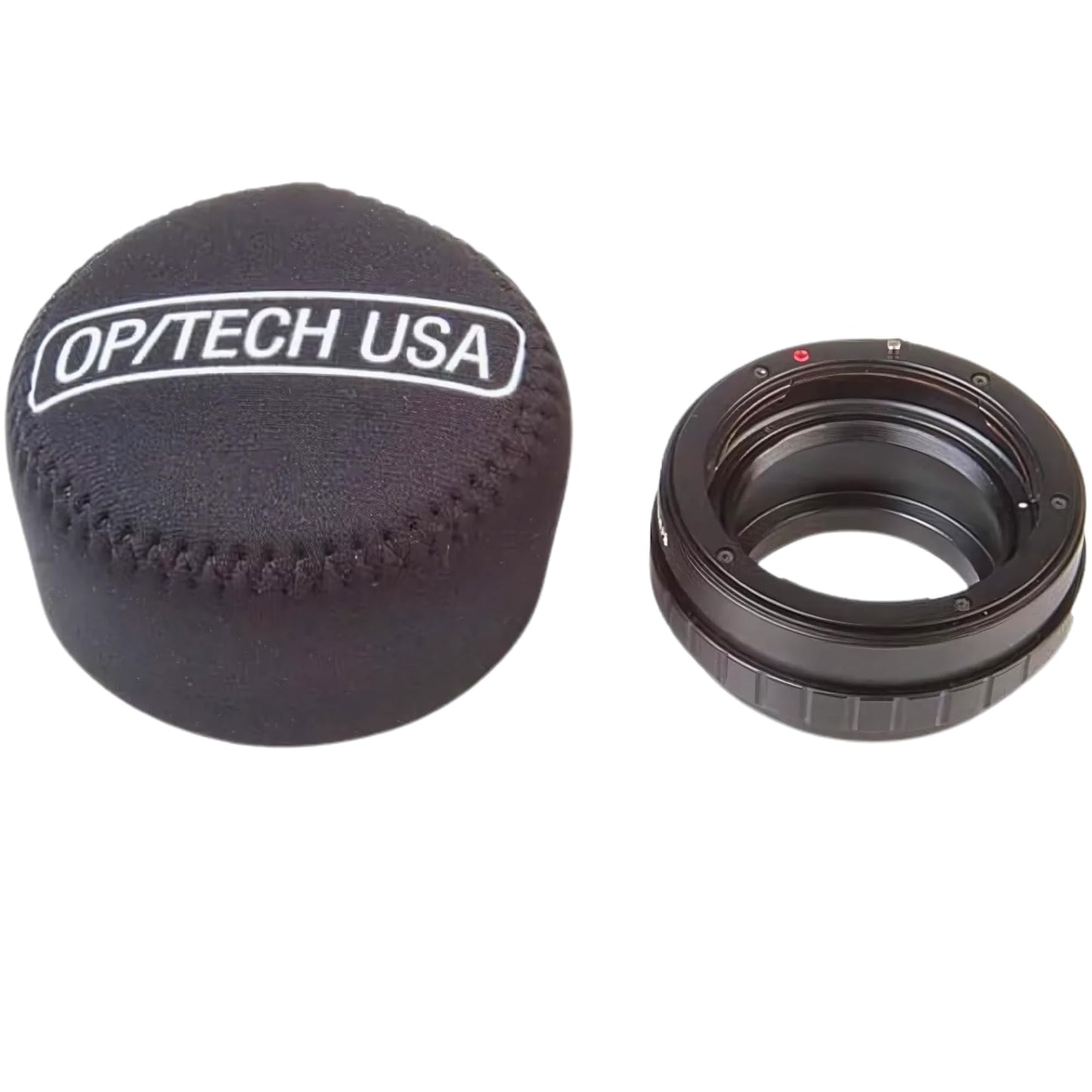 OP/TECH USA Fold-Over Neoprene Lens Pouch - Camera Lens Case for safe Lens Cover storage, Great for Photography & outdoor shoot, Keeps your Lens