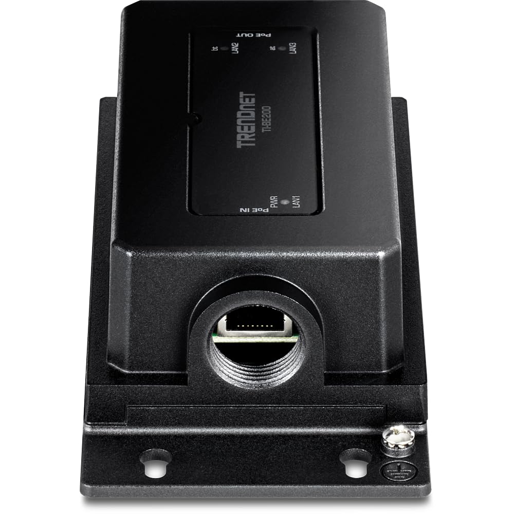 TRENDnet 2-Port Industrial Outdoor Gigabit PoE++ Extender, Hardened IP67 Extreme Temperature Rated Housing, Extends PoE++ Connection up to 200m (656