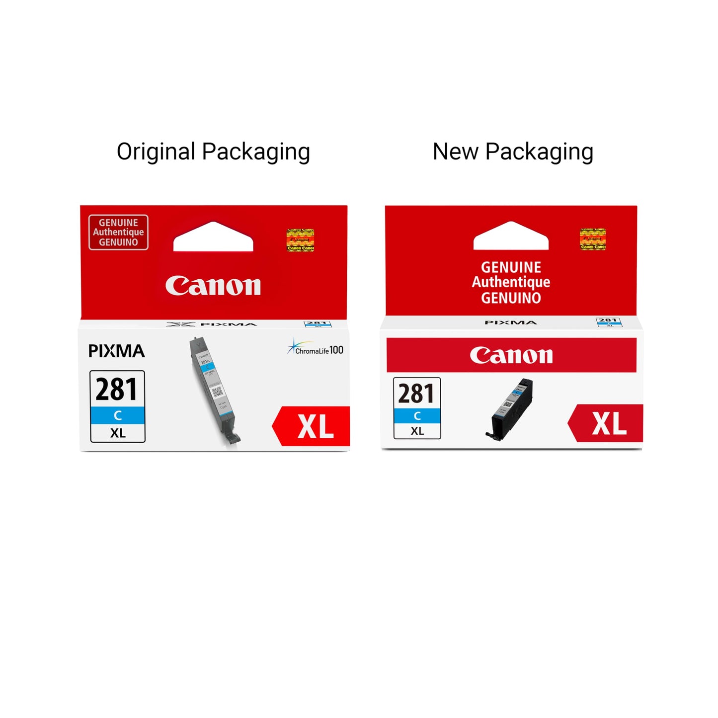 Canon CLI-281 XL Genuine Cyan Ink Tank , Compatible with TR8520, TS9120,TS8120, TS6120, TS9521C/a, TS9520/a, TS8220, TS6220, TS8320, TS6320,