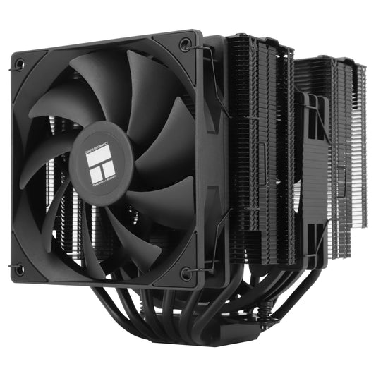 Thermalright Peerless Assassin 140 Black CPU Air Cooler, 6 Heat Pipes Heatsink Dual Towers Cooler, Dual PWM Fans with 1500RPM Speed, Desktop CPU