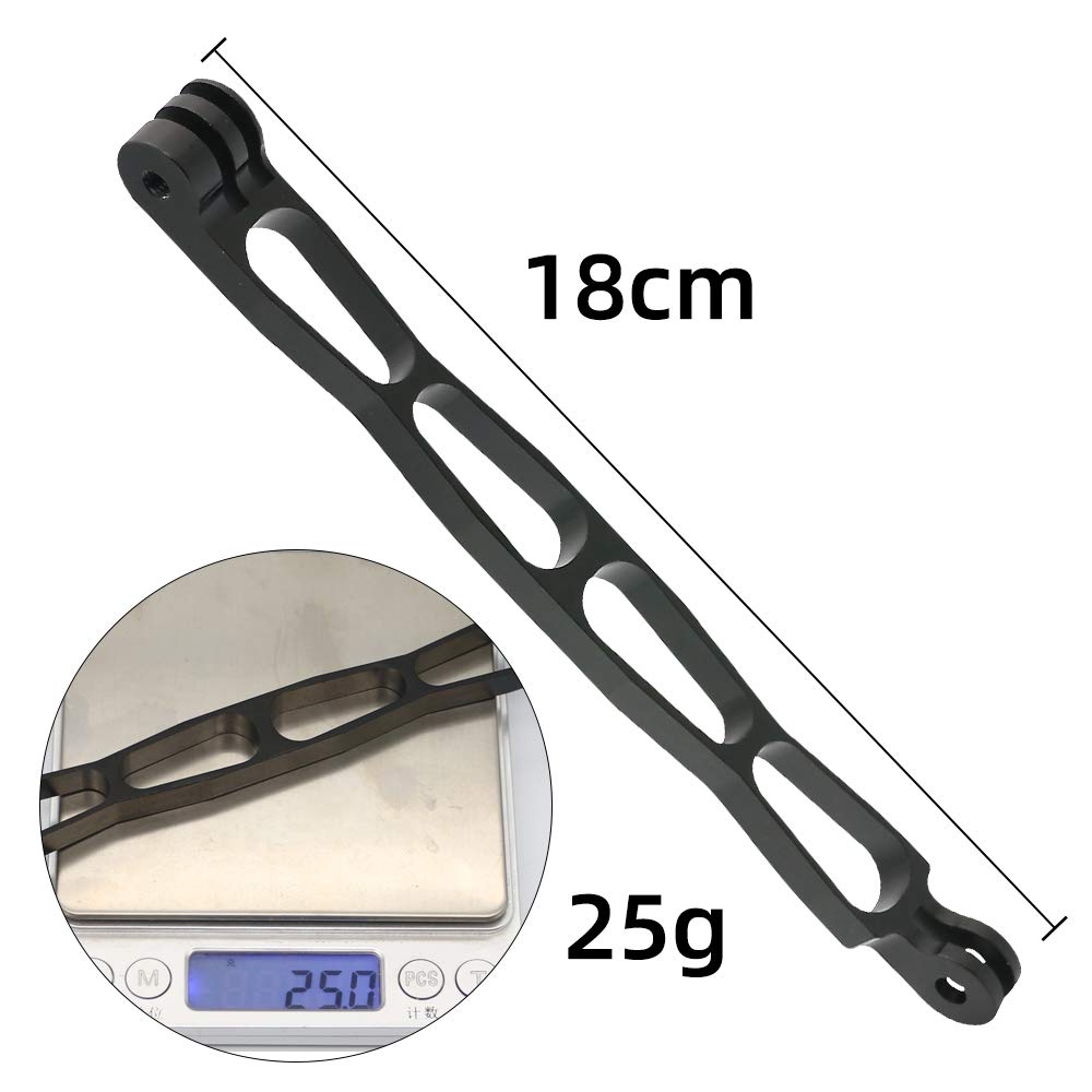 SUREWO Aluminum Alloy Extension Arm Metal Pole Mount Extension Stick Mount Compatible with GoPro Hero 13/12/11/10/9/8/7/6/5