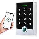 Wireless WiFi TUYA Access Control System, Fingerprint Password Stand-Alone Door Access Control Keypad with ID Keyfob, WG26/34 EM Card Reader Access