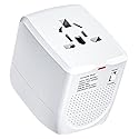Adaptador de viaje internacional convertidor de voltaje escalones hacia abajo 220V a 110V para teléfonos celulares, portátiles y rizadores, Estados…