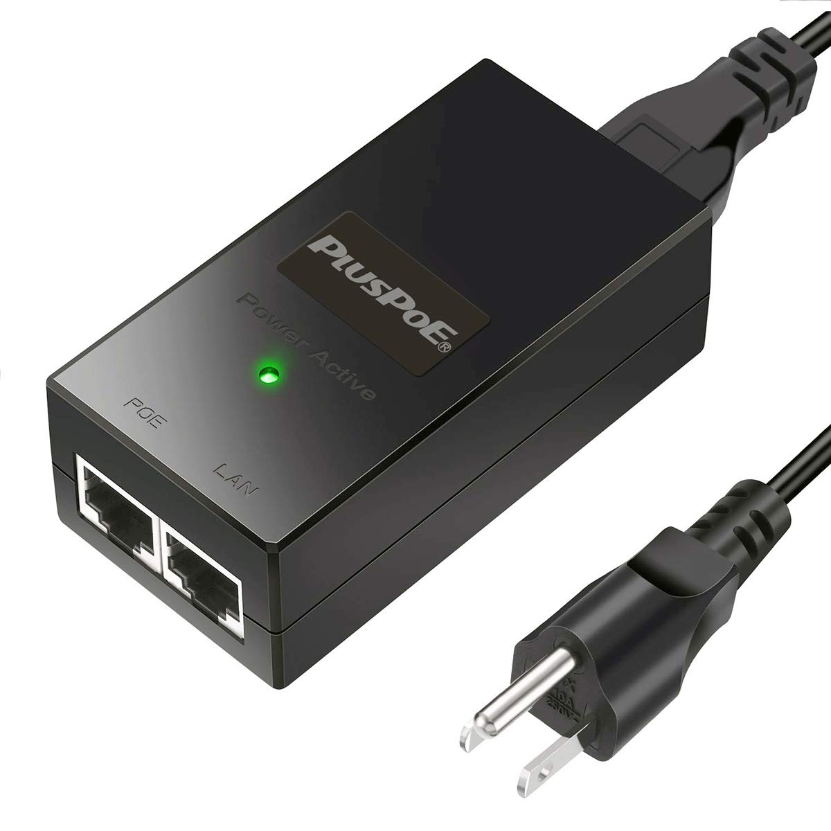 24V Gigabit Passive PoE Injector Adapter 24W for Ubiquiti and Mikroik 24 Volt PoE Devices, Replacement for Ubiquiti POE-24-24W-G, POE-24-12W-G