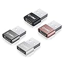 Cellet 4-Pack USB-C to USB-A Adapter, Convert Female USB-C to Male USB-A, Sync and Charge
