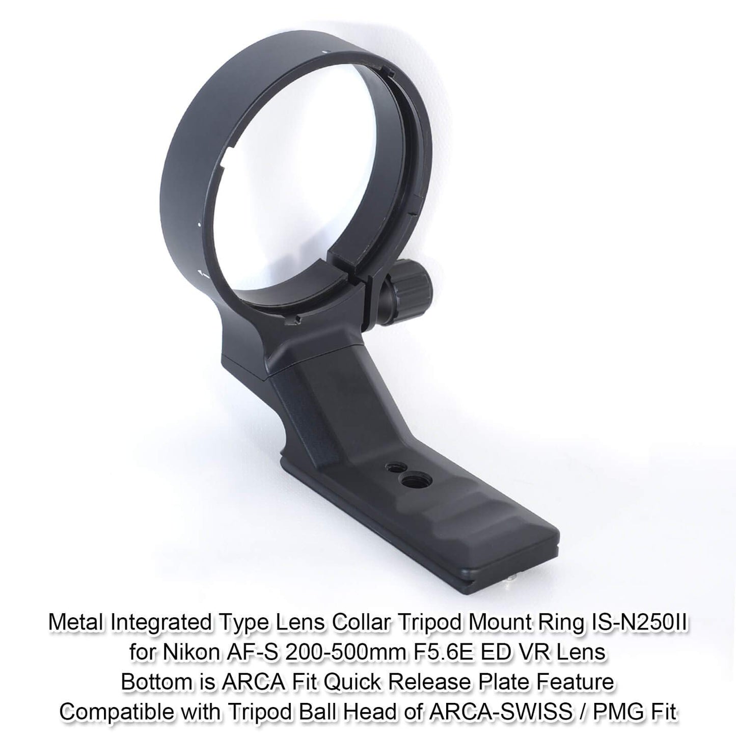 Camera Metal Replacement 79mm Lens Collar Tripod Mount Ring for Nikon AF-S NIKKOR 200-500mm f/5.6E ED VR Lens 20058, Built-in Arca-Swiss Type Quick