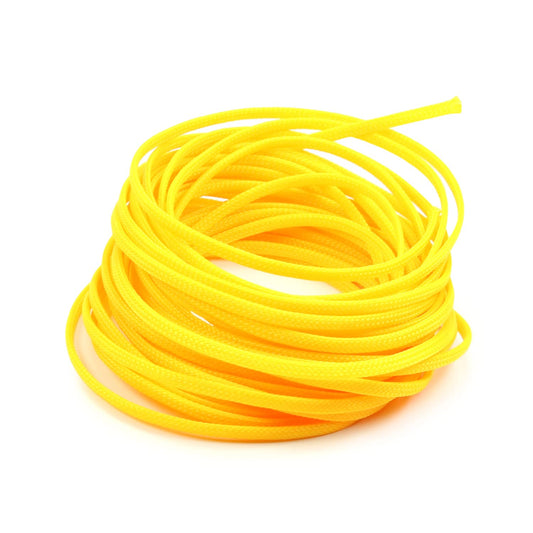 Othmro Length 10m/32.8ft Width 4mm PET Expandable Braid Cable Sleeving Flexible Wire Mesh Sleeve Yellow