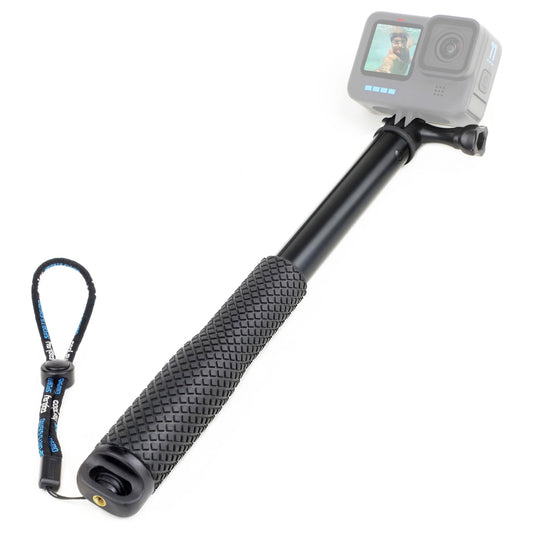 SOONSUN 45'' Waterproof Selfie Stick Extendable Monopod Hand Grip Aluminum Telescopic Pole Compatible with GoPro Hero 13 12 11 10 9 8 7 6 5 4 Session