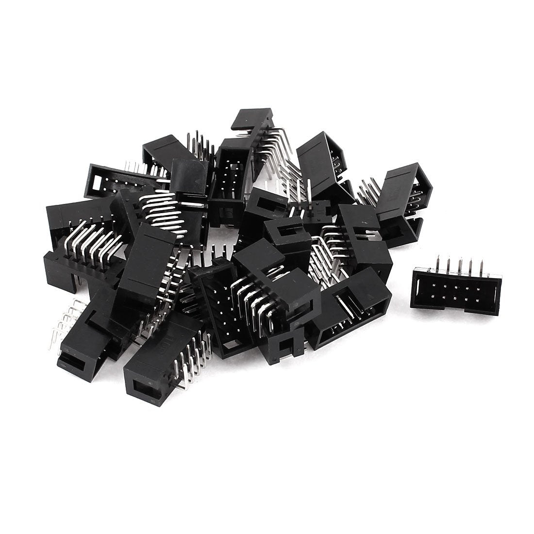 uxcell 10-Pin Right Angle 2.54mm Box Header Connector IDC Male Sockets 24 Pcs