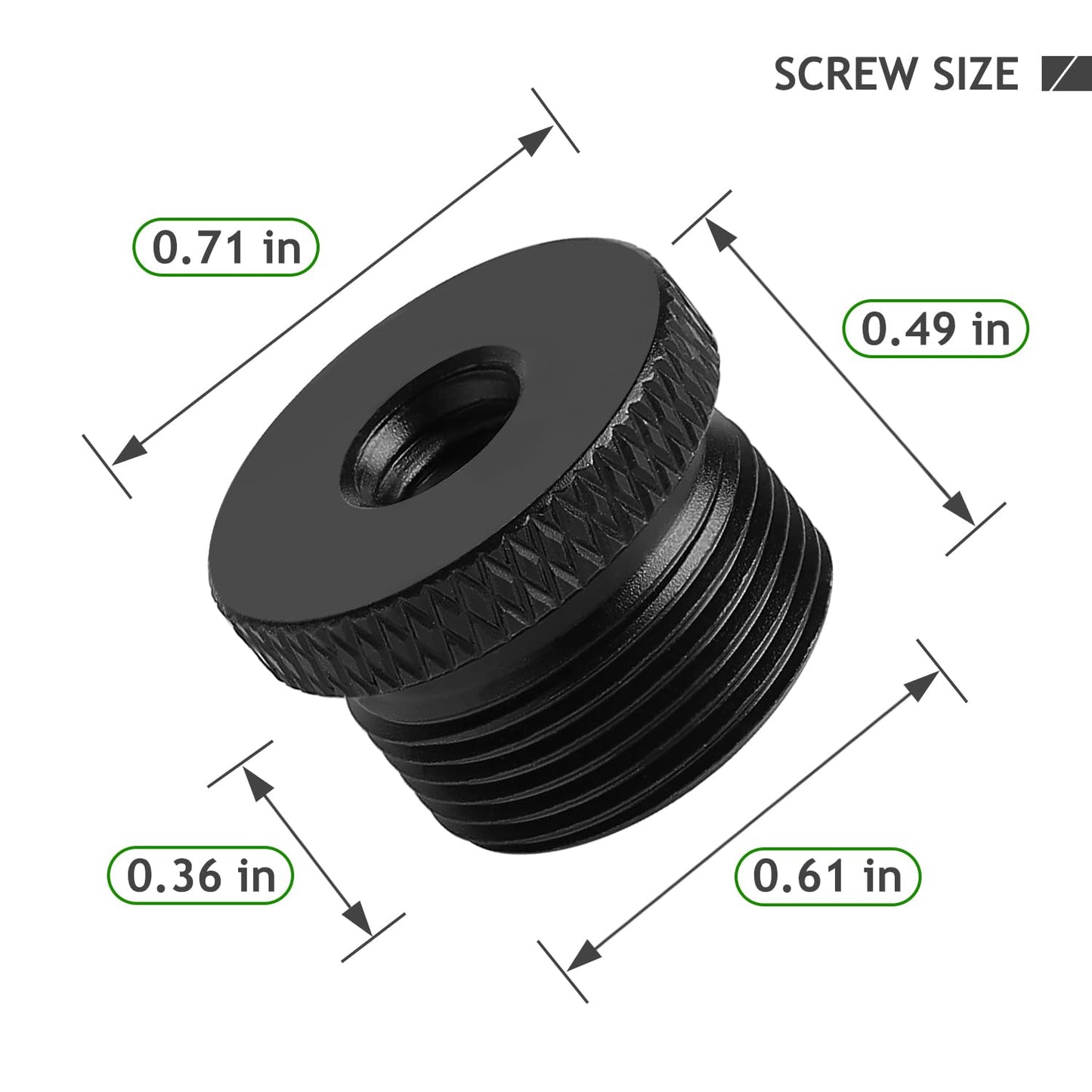 Frgyee 4 Pack Mic Stand Adapter 1/4 Female to 5/8 Male Screw Adapter Thread Tripod Screw Adapter for Microphone Stand Mount to Camera Tripod