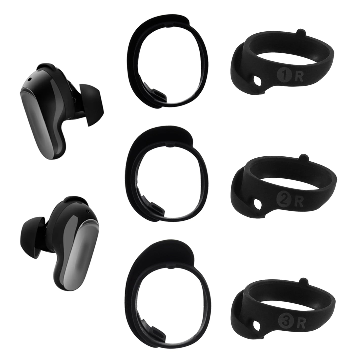 XMTYAN Replacement Ear Tips Compatible with Bose QuietComfort Ultra Earbuds (2023 & 2nd Gen 2025), Anti-Slip Silicone Wingtip Covers Eartip