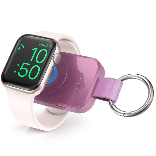 Portable Charger for Apple Watch,Wireless Magnetic iWatch Charger Fast Charging Keychain Travel Accessories 1000mAh Power Bank Smart Watch Chargers