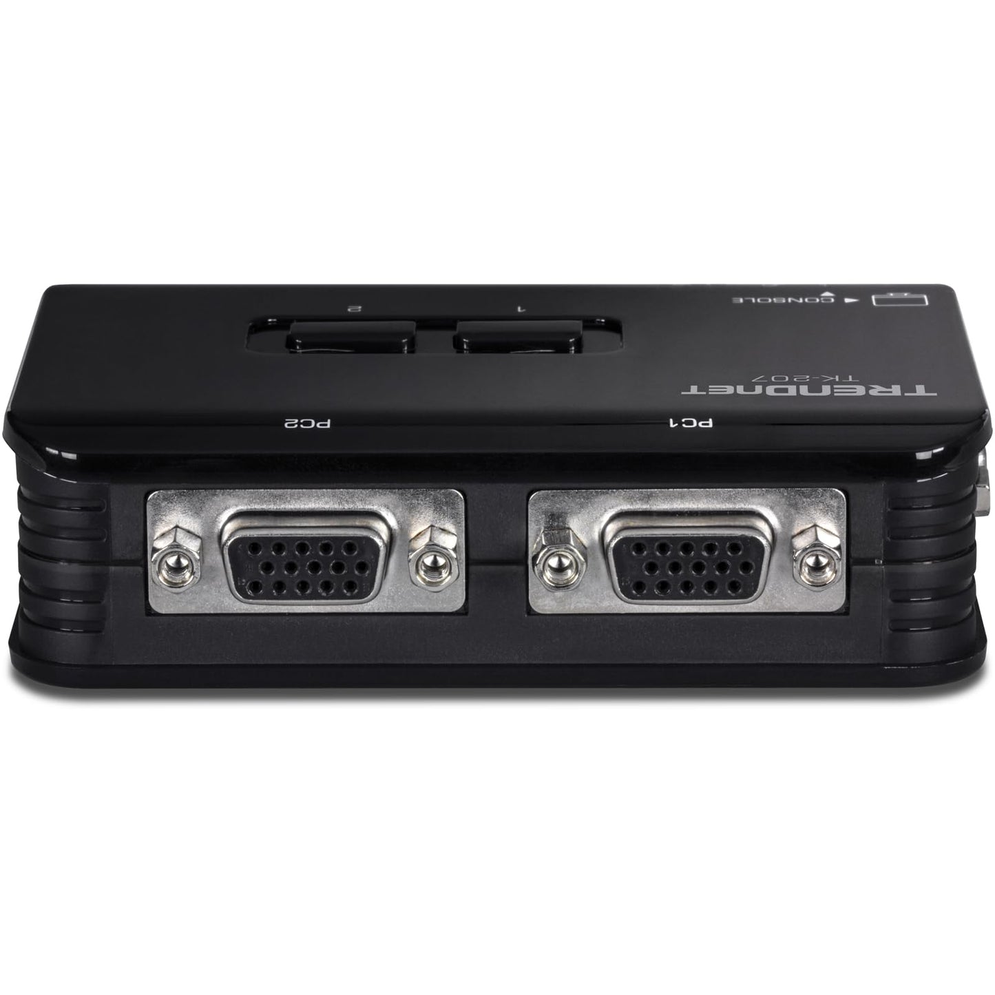 TRENDnet 2-Port USB KVM Switch, TK-207K, Control Two Computers with One Set of Console Controls, 2048 x 1536 Resolution, 60Hz Refresh Rate, All