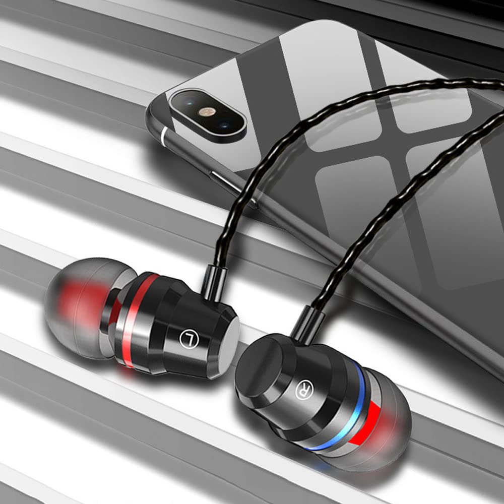 Earbuds Wired Earphones with Microphone in-Ear Headphones for Samsung Galaxy A15 A16 A25 A05 A06 A14 A04e A13 A03S A12 A52 A10e S10 S9 Plus, Moto G…