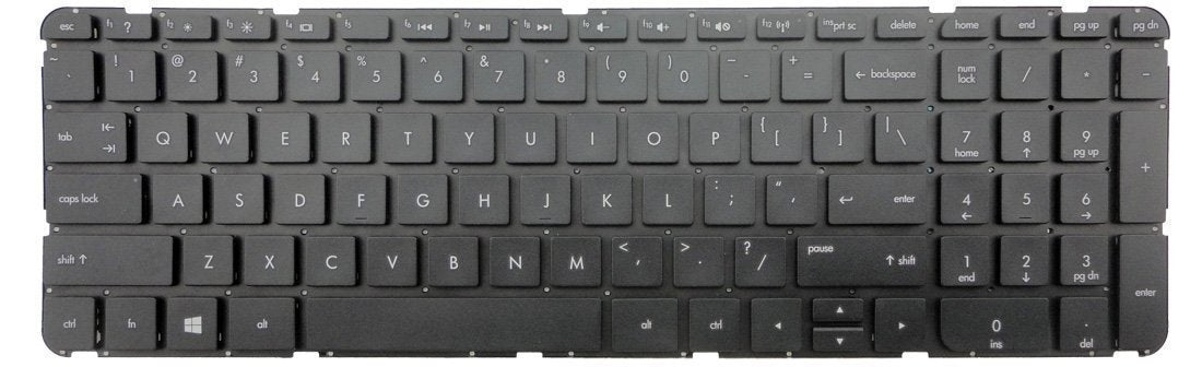 New Laptop Keyboard (Without Frame) Replacement for HP P/N:701684-001 70395-001 AEU36U00210 AEU36U00310 AEU36U00010 US Layout Black Color