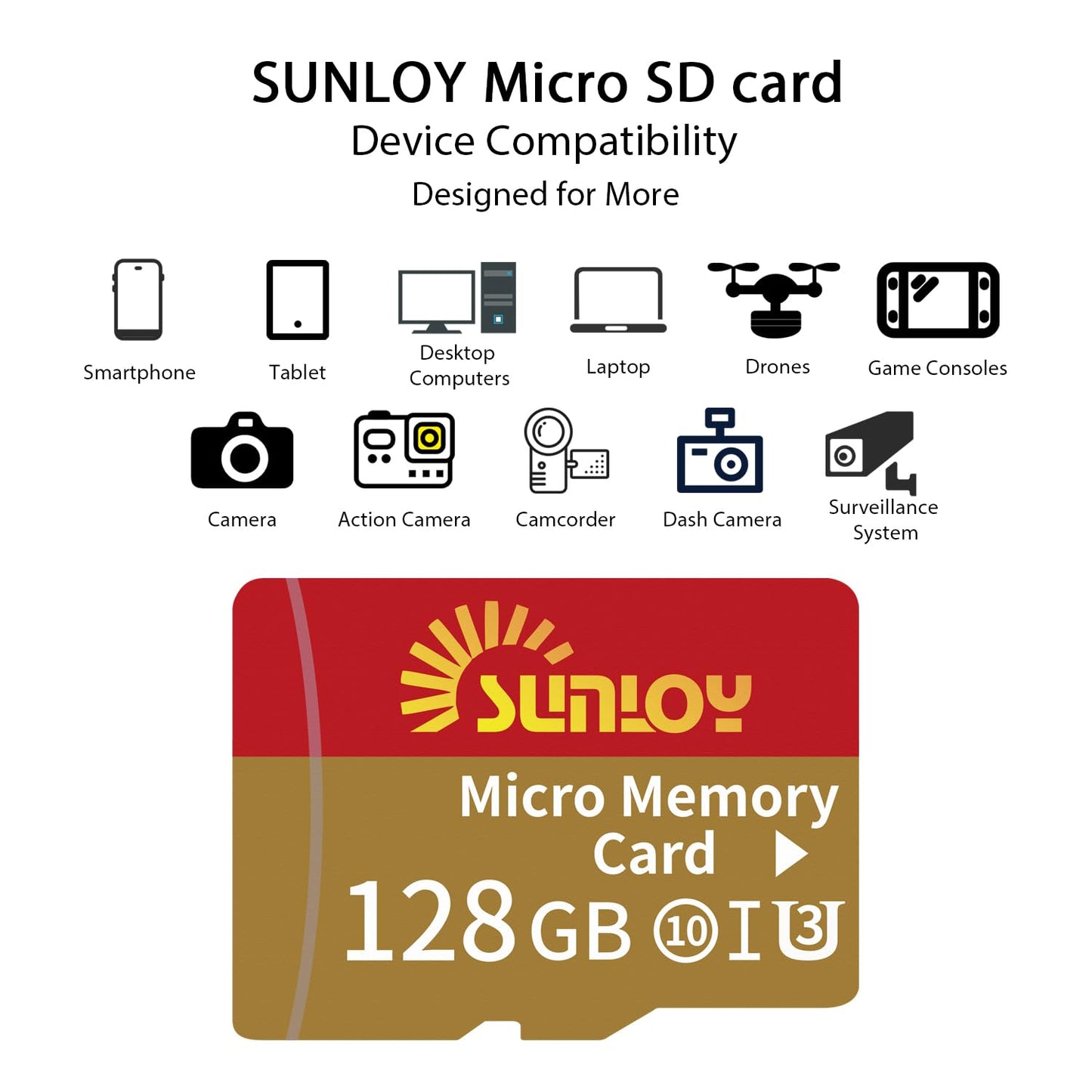 PSP Memory Stick Adapter with 128GB Micro SD Card, Micro SD/SDHC/SDXC to Memory Stick PRO Duo MagicGate Card Compatible with PlayStation Portable