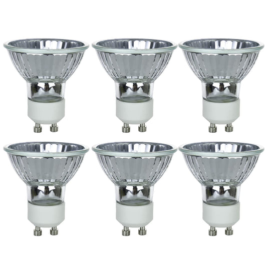 Sunlite 40712 MR16 Halogen Reflector Bulb, 35 Watt, 38° Flood, 120 Volt, 2000 Hour Life Span, Dimmable, GU10 Base, Cover Guard, 3200, ANSI FMW