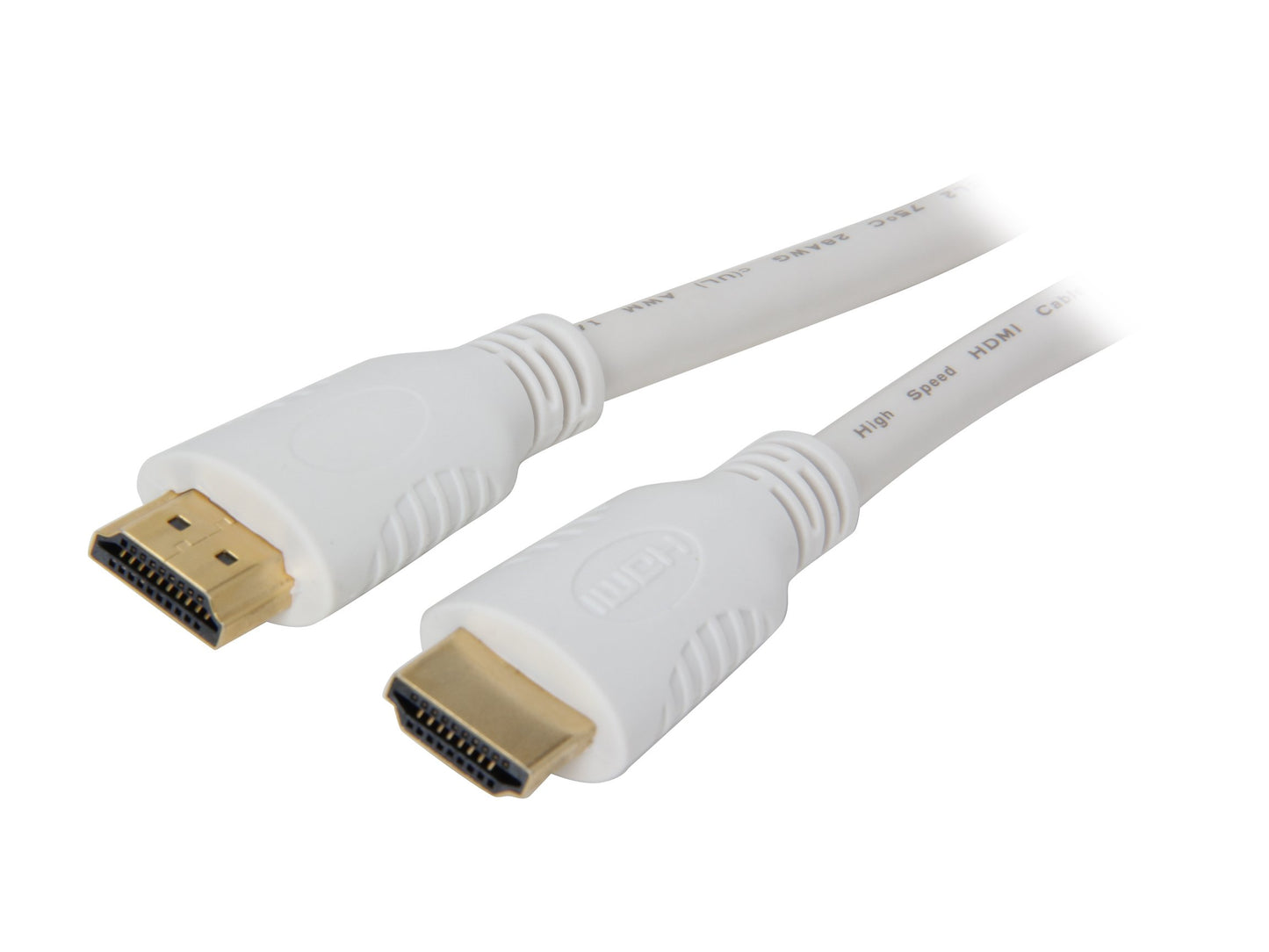 Nippon Labs NMHD-6MM-WT 6-Feet High Speed HDMI with Ethernet CL2 Rating, White Cable M/M 20 AWG Gold Plated
