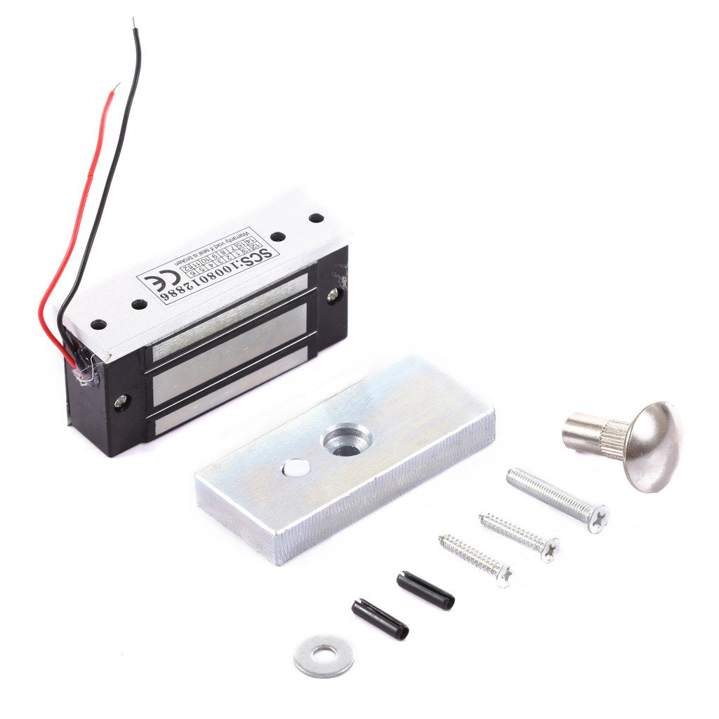 UHPPOTE Full Complete 125KHz EM-ID Card Door Access Control System Kit with 130LB Magnetic Lock Power Supply Exit Button