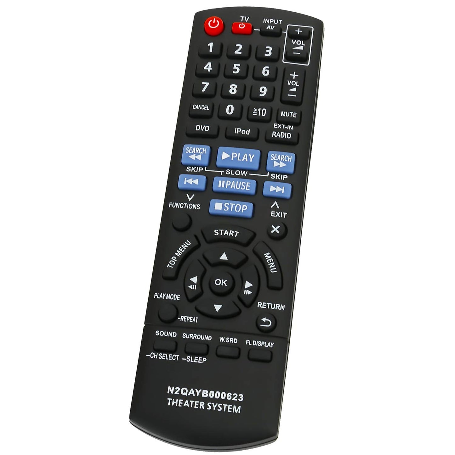 New N2QAYB000623 Replacement Remote Control fit for Panasonic DVD Home Theater Sound System SC-XH150 SCXH150 SA-XH150 SAXH150