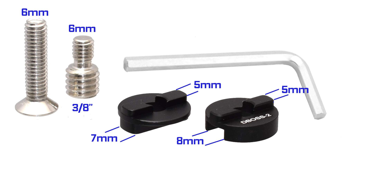 Desmond Ultimate Boss Adapter Kit for Clamp Replacement, ARCA / RRS Compatible, Camera Mount, Compatible with Manfrotto Ball Heads