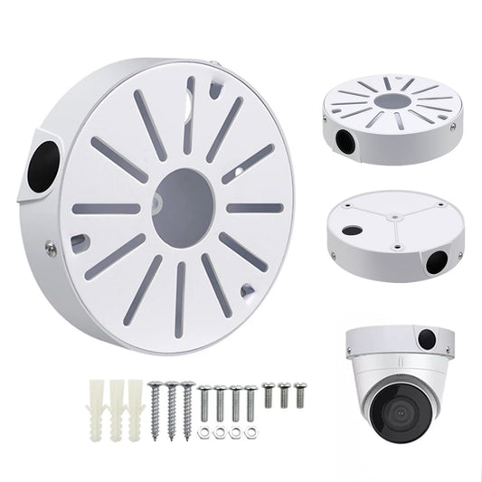 GledeYeTec Aluminum Alloy CCTV Camera Junction Box, Universal Dome Camera Mounting Adapter Compatible with Duahua IP Camera Arlo Solar Panel