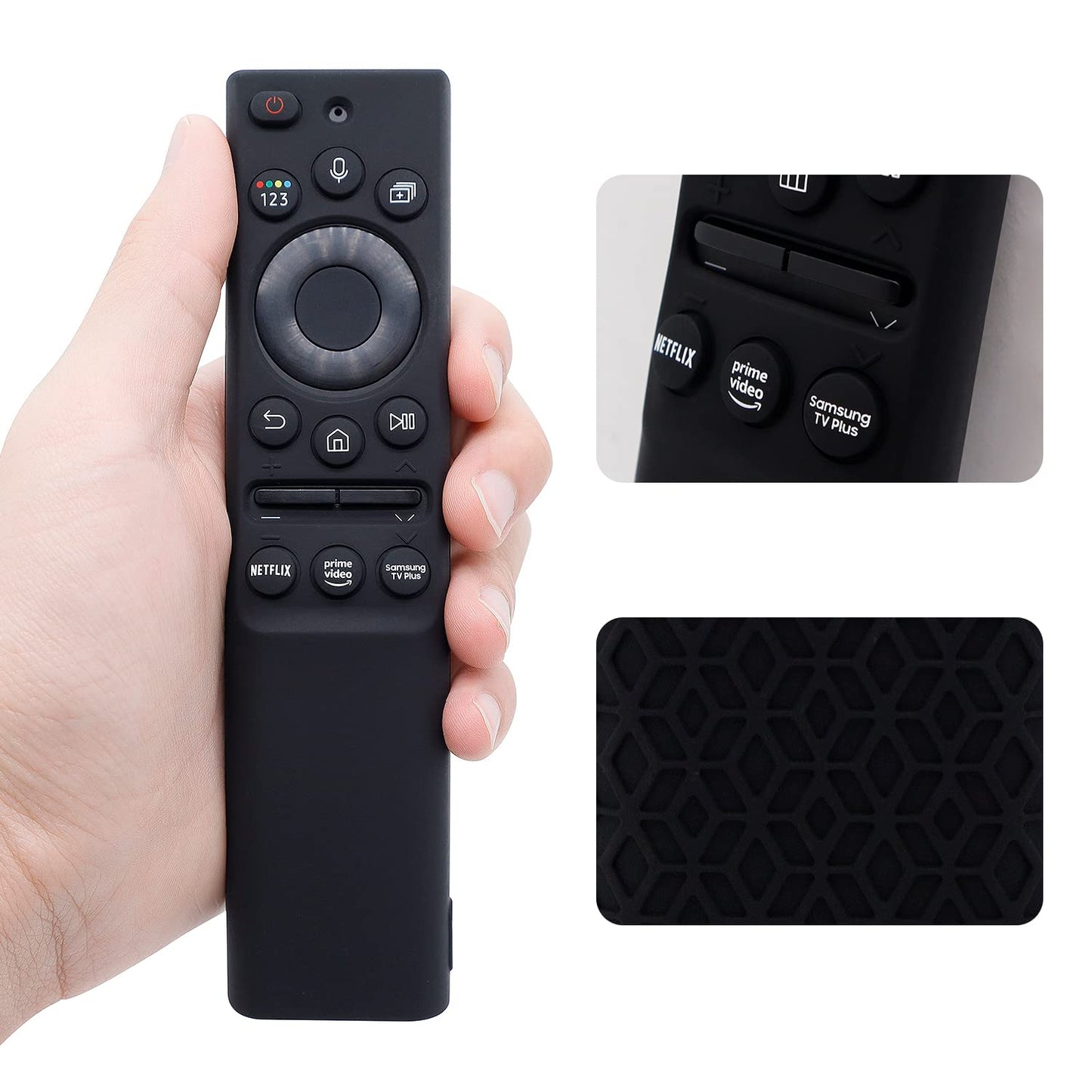 ZEVGOV Silicone Case for Samsung Smart Solar Cell Remote Control BN59 Series, Protective Kids-Friendly Shockproof Remote Control Sleeve Holder