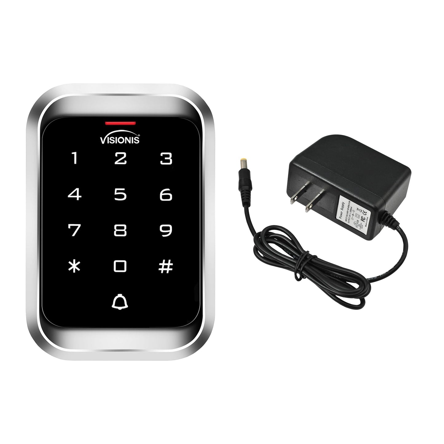 Visionis FPC-5661 VIS-3000 Access Control Indoor + Outdoor Rated IP68 Keypad + Reader Standalone, Wiegand 26, No Software, EM Cards, 1000 Users Kit +