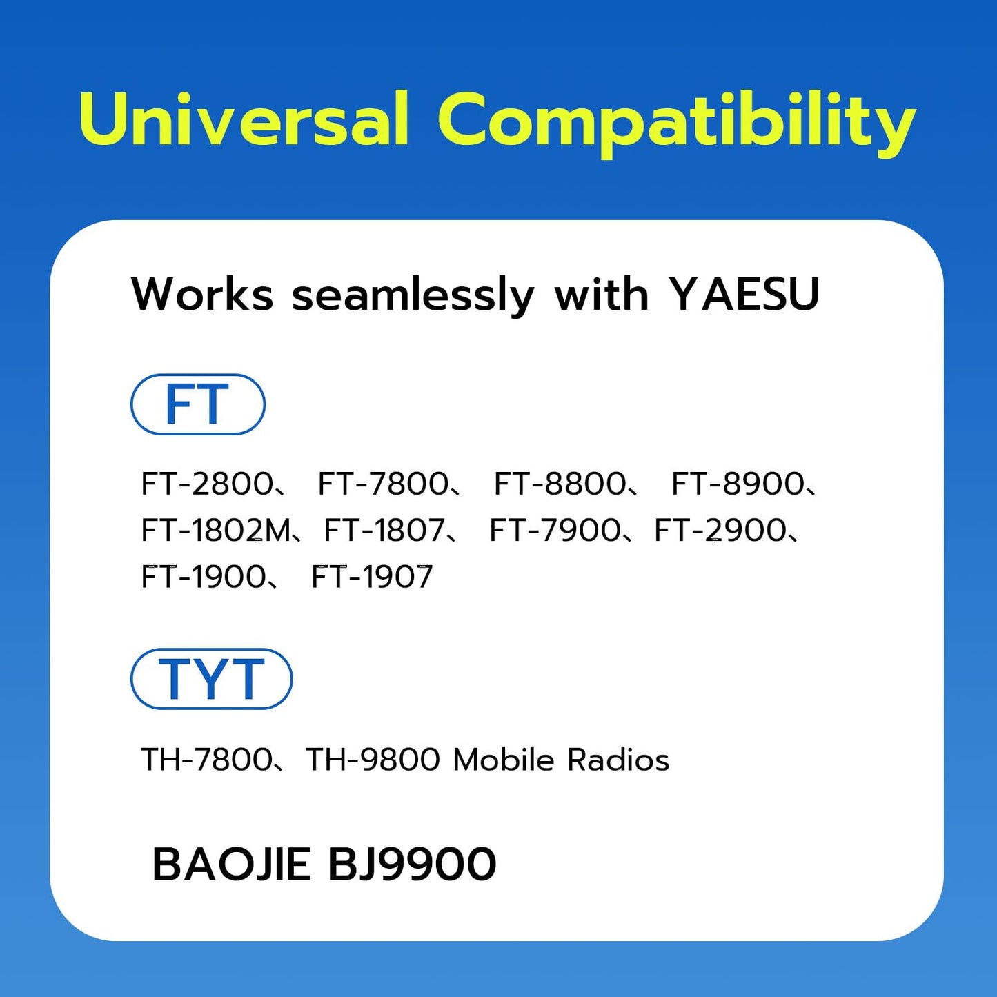 Gam3Gear 48-Y1 Repeater Controller Cable for YAESU BAOJIE TYT Mobile FT-2800 T-8800 FT-7800 Radio Walkie Talkie