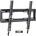 Pipishell Tilt TV Wall Mount Bracket Low Profile for Most 23-55 Inch LED LCD OLED 4K Flat Curved TVs up to 99lbs Max VESA 400x400mm, 8° Tilting for