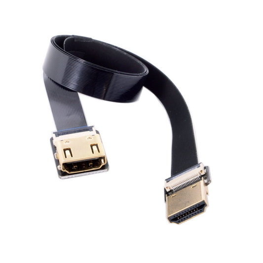 Cablecc CYFPV Straight HDMI Type-A Male to Female FPC Flat Cable for HDTV Multicopter Aerial Photography