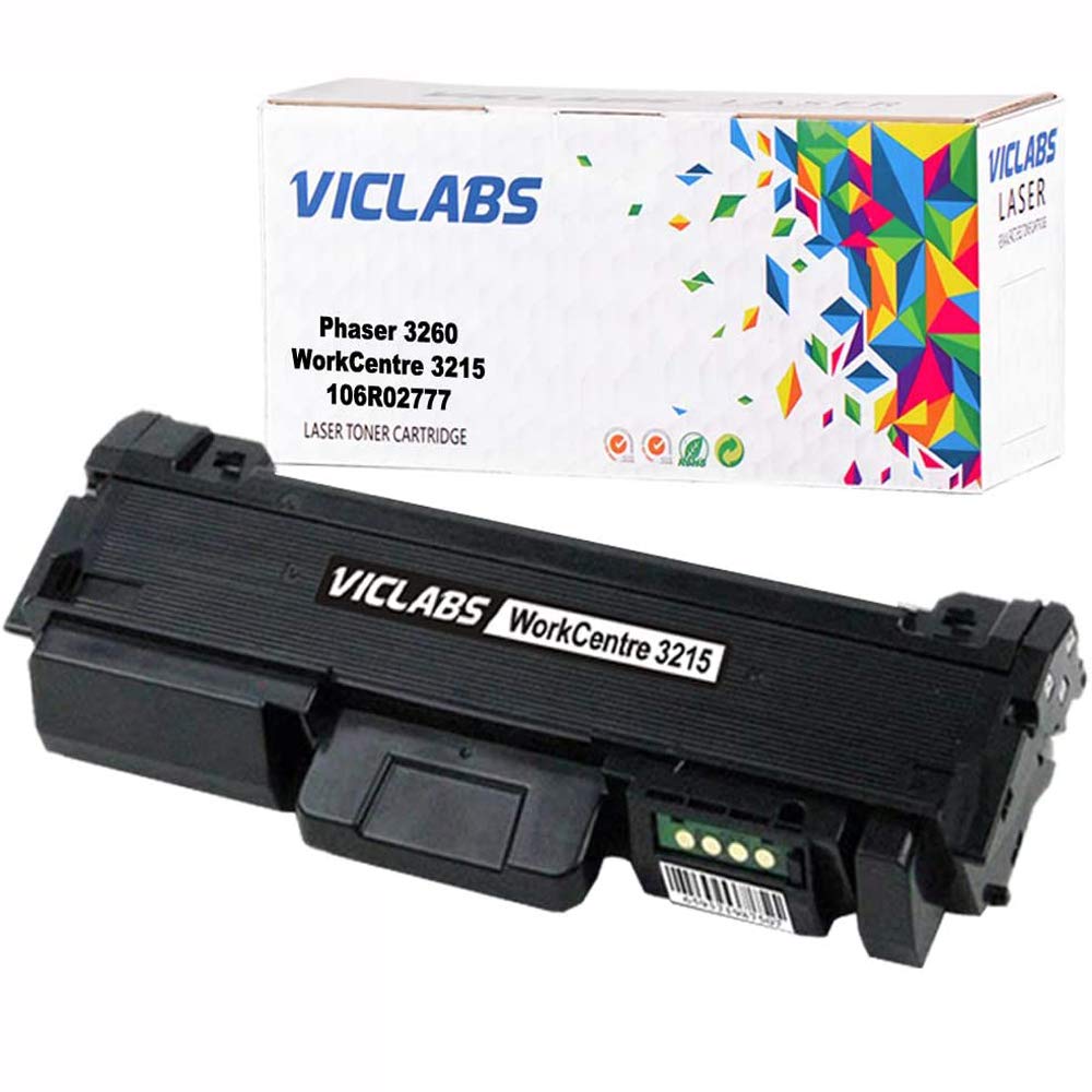 VicLabs Compatible X3260 3260 106R02777 3215 Toner Cartridge Replacement for Xerox WorkCentre 3215 Toner Cartridge for Xerox Phaser 3215 3260 3260DNI