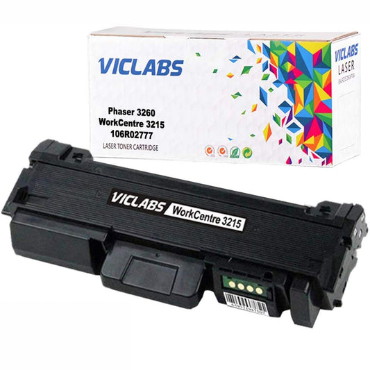 VicLabs Compatible X3260 3260 106R02777 3215 Toner Cartridge Replacement for Xerox WorkCentre 3215 Toner Cartridge for Xerox Phaser 3215 3260 3260DNI