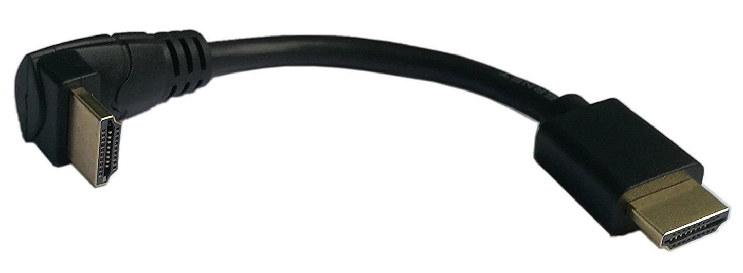 zdyCGTime 5 Inch HDMI Down Angle 90 Degree Vertical Right Cable -Supports 4K@60Hz, High Speed, HDMI 2.0 Ready - UHD, Ethernet & Audio Return - Video