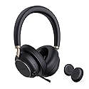 Yealink BH76 Plus Bluetooth Headset, Wireless Headset with Microphone for PC,Active Noise Cancelling, Retractable Hidden Mic Arm, Compatible with PC…