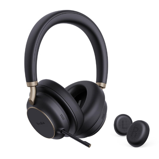 Yealink BH76 Plus Bluetooth Headset, Wireless Headset with Microphone for PC,Active Noise Cancelling, Retractable Hidden Mic Arm, Compatible with PC…