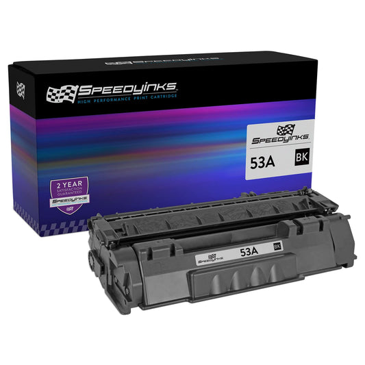 SPEEDYINKS Compatible Replacement for HP 53A Q7553A Black Laser Toner Cartridge for use in HP Printer LaserJet P2015, P2015d, P2015dn, P2015x, M2727