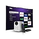 HP CC180 Promo 3in1 Portable HD Smart Video Projector with Roku Express HD /84" Screen
