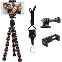 Linkcool Octopus Tripod with Wireless Remote Holder Mount for iPhone, iPad, DSLR, GoPro & Action Cameras, Portable Travel Tabletop Stand
