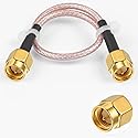 POBADY SMA Male to Male Pigtail Cable WLAN Antenna Cable RG316 6"/15CM for WiFi Wireless Network 2G 3G 4G Antenna Router GSM Bluetooth WLAN LAN